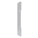 Narrow Latch Protector, 6in x 1-1/2in, PC Prime Coated Gray
