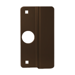 Latch Protector for Aluminum Entry Door, 1-1/8in Offset, 1-1/8in Backset, 1-7/16in Diameter Hole Fits Over Cylinder, 6.5in x 2-5/8in, 695/SP313 DU Duranodic Dark Brown