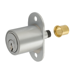 7/8in Sliding Door Push Lock, National D4292/ NA12 Keyway, Keyed Alike to 101, 1in Barrel Diameter, 626/US26D Satin Chrome