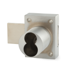 Schlage FSIC 1-7/16in Door Lock, Full Sized IC Prep, Less Core, 1-1/8in Barrel Diameter, Grade 1, 626/US26D Satin Chrome