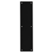 Push Plate 3.5in x 15in, Beveled Edges, .050in Thick, 6 x 5/8in Sheet Metal Screws, BSP Black Suede Powder Coat