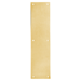 Push Plate 3.5in x 15in, Beveled Edges, .050in Thick, 6 x 5/8in Sheet Metal Screws, 605/US3 Bright Brass