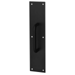 Pull Plate 4in x 16in, Pull Size 3/4in Diameter x 5-1/2in CTC Mounting, BSP Black Suede Powder Coat