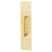 Pull Plate 4in x 16in, Pull Size 3/4in Diameter x 5-1/2in CTC Mounting, 605/US3 Bright Brass