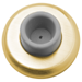 Wall Stop-Concave Wrought, 2-1/2in Diameter x 1in Projection, 605/US3 Bright Brass