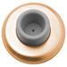 Wall Stop-Concave Wrought, 2-1/2in Diameter x 1in Projection, 612/US10 Satin Bronze