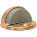 Dome Floor Stop, 1/4in x 1-7/8in Diameter Base x 1-1/8in High, Solid Cast Brass with Rubber Bumper, 612/US10 Satin Bronze