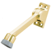 5in Kickdown Holder, Solid Cast Brass with Rubber Bumper, 605/US3 Bright Brass