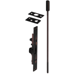 Manual Flush Bolt with 12in Extension Rod, for Metal Doors, Fire Rated 3 Hours, Face Plate Size 1in x 6-3/4in, 613/US10B Oil Rubbed Bronze