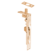 Manual Flush Bolt, for Wood Doors, Fire Rated 1.5 Hours, Face Plate Size 1in x 6-3/4in, 612/US10 Satin Bronze