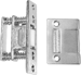 Roller Latch with 2-1/4in Strike, 1in x 3-3/8in Latch Face, Adjustable Nylon Roller, Cast Brass, 626/US26D Satin Chrome
