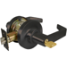 Entry Clutched Lever Lockset, Marks C Keyway, 6 Pin, 2-3/4in Backset, ANSI Strike, Grade 2, 613/US10B Dark Bronze