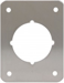 Repair Plate 3-1/2in x 4-1/2in with Centered 2-1/8in Hole, 630/US32D Stainless Steel