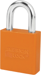 Padlock 1-1/8in Shackle Aluminum Orange