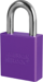 Padlock 1-1/8in Shackle Aluminum Purple