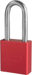 Padlock 2in Shackle Red Aluminum Body