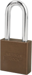 Padlock 2in Shackle Aluminum Brown