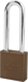 Padlock 3in Shackle Aluminum Brown