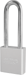 Padlock 3in Shackle Aluminum Clear