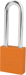 Padlock 3in Shackle Aluminum Orange