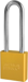 Padlock 3in Shackle Aluminum Yellow