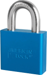 Padlock 1-1/8in Shackle Aluminum Blue