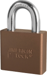 Padlock 1-1/8in Shackle Brown Aluminum Body