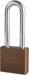 Padlock 3in Shackle Aluminum Brown