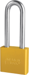 Padlock 3in Shackle Aluminum Yellow