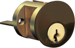 Rim Cylinder 1-1/8in 5-Pin Corbin L4