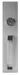 Night Latch Escutcheon Pull Trim for Advantex for 10/20/21/27 Series, Less Rim Cylinder, 630/US32D Satin Stainless Steel