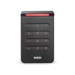 Single Gang, Signo Keypad Reader, 12 Key, Standard Profile/Credential, Pigtail, 125khz, 13.56 MHz, 2.4 GHz, OSDP, Prox, Bluetooth, Black Body, Silver Trim