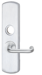 Solenoid Electrified RV 03 Clutched Lever Trim, for 98/99 Rim and Vertical Rod Exit Devices, 24VDC, FS Fail Safe, RHR Right Hand Reverse/Reversible Handing, 626/US26D Satin Chrome