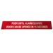 15 Second Alarm Delay Egress Sign