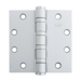 5-Knuckle Hinge, Heavy Weight, Full Mortise, Ball Bearing, 4.5in x 4.5in (4545), Ferrous Steel Base, Fire-Rated, 652/US26D Satin Chrome