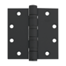 5-Knuckle Hinge, Heavy Weight, Full Mortise, Ball Bearing, 4.5in x 4.5in (4545), Brass Base, 622/FBLK Flat Black