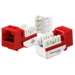 Cat5E Keystone Jack (EA) - Red
