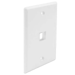 Faceplate 1 Keystone (25-Pack) - White