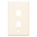 Faceplate 2 Keystone (25 Pack) - Ivory