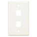 Faceplate 2 Keystone (25 Pack) - L. Almond