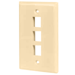 Faceplate 3 Keystone (25 Pack) - Ivory