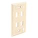 Faceplate 4 Keystone (EA) - Ivory