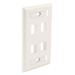 Faceplate 4 Keystone (EA) - Light Almond