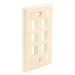Faceplate 6 Keystone (EA) - Ivory