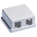 Surface Mount Boxes 2 Keystone - White