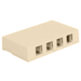 Surface Mount Boxes 4 Keystone - Ivory