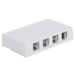 Surface Mount Boxes 4 Keystone - White