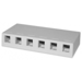 Surface Mount Boxes 6 Keystone - White
