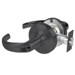 KIT - Grade 1 Entrance, Cylindrical Lock, Sparta Lever, Key in Lever, 6-Pin C Keyway (Matte Black Cylinder 622), 2-3/4in Backset, UL, ANSI Strike, 622/US19 Matte Black