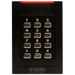 Single Gang, iClass SE Keypad Reader, 13.56 MHz, Maximum Compatibility, Wiegand, Pigtail, Revision E, 5-16VDC, IP55, UL, FCC, Black Body